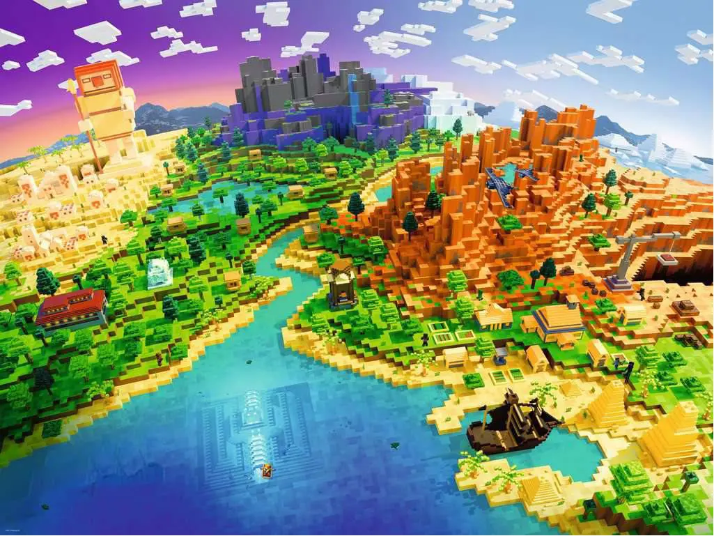 puzzle-ravensburger-1500-pieces-world-of-minecraft Minecraft – Играта, която промени света на гейминга